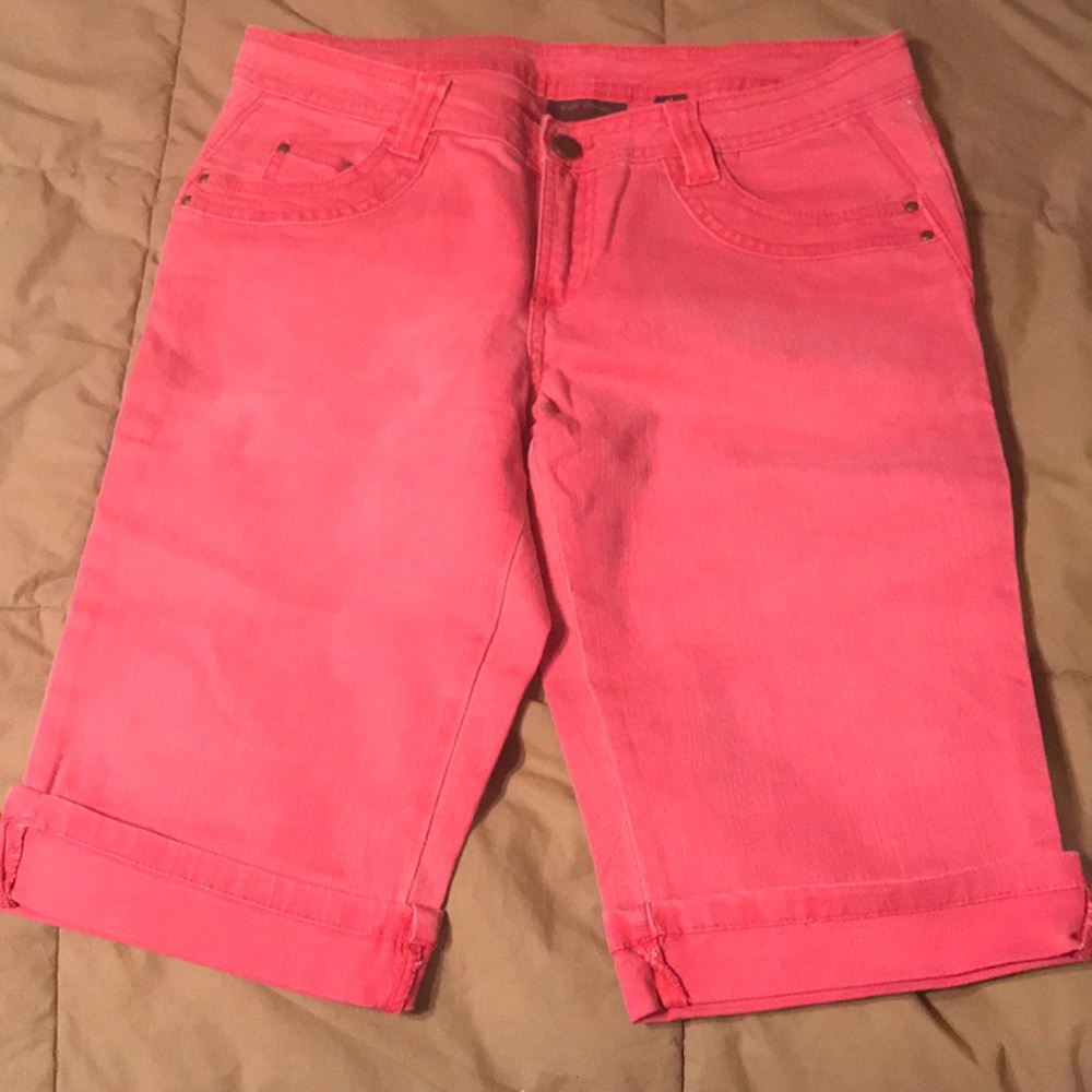 Red cuffed shorts (12)